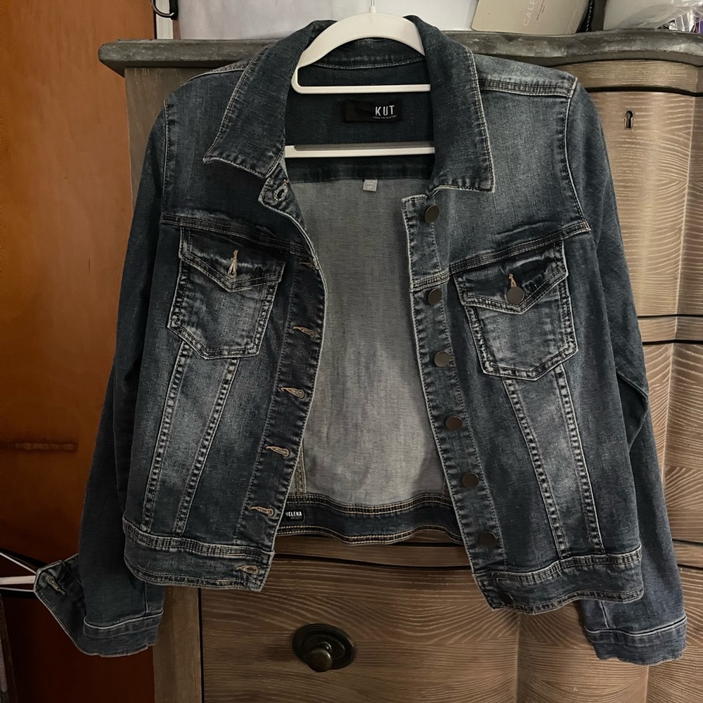 Kut From the Kloth Petite Large Denim Jacket.
